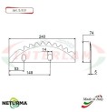 L313 -Straw Chopping Knife Toothed - ANNOVI - (4 Pcs.) L313 -Straw Chopping Knife Toothed - ANNOVI - (4 Pcs.)