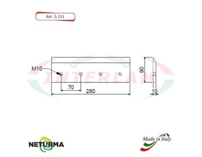 L311 - Lame per TRINCIA PAGLIA - comp. WOLAG - (4 Pz.)