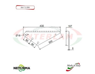 L298 - Lame per Carri Foraggeri - (5 Pz.)