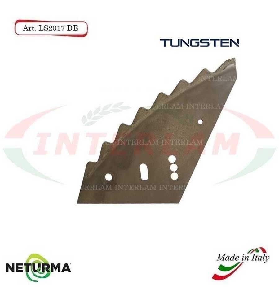 LS2017DX - TUNGSTEN - Right - Knife for mixer wagon UNIFEED - Vertical - Toothed -SILOKING - KVERNELAND - (5 Pcs.) LS2017DX - TUNGSTEN - Right - Knife for mixer wagon UNIFEED - Vertical - Toothed -SILOKING - KVERNELAND - (5 Pcs.)