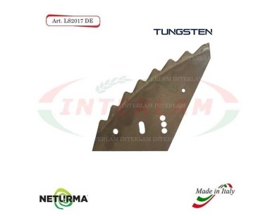 LS2017DX - TUNGSTENO - Lama per Carri UNIFEED -  SILOKING - (5 Pz.)